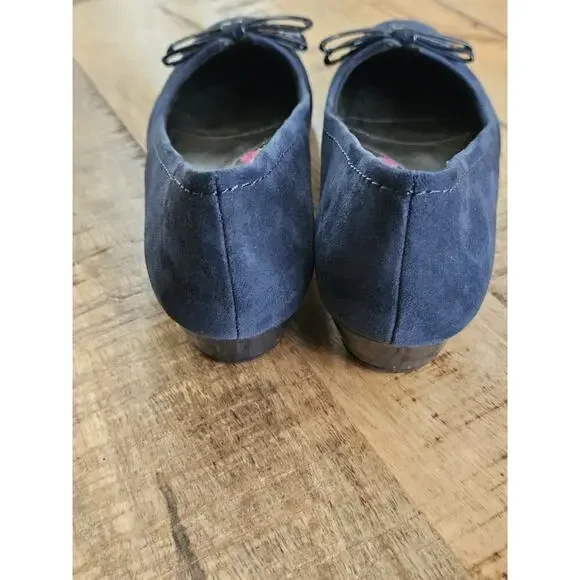 Ros Hommerson Leather Tulane Classic Slip On Shoe Women's Size 8.5 SS Navy - Picture 7 of 10